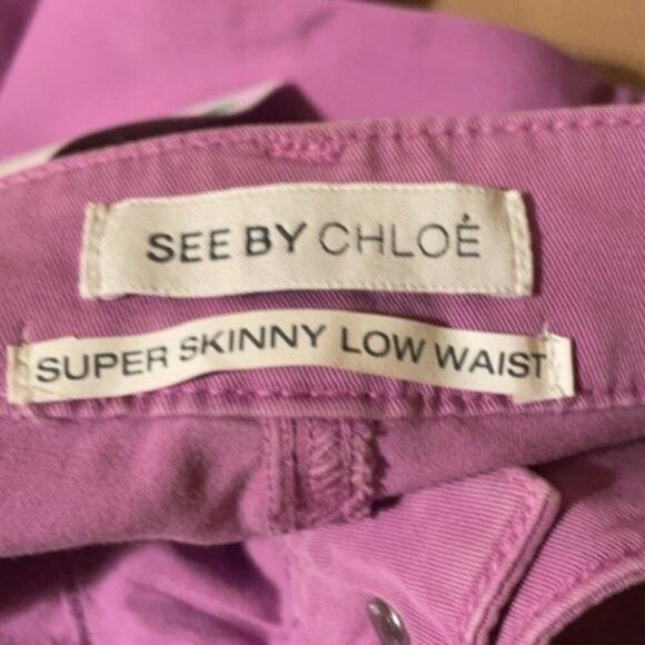 See by Chloe casual pants lavender size 8 - Picture 5 of 10